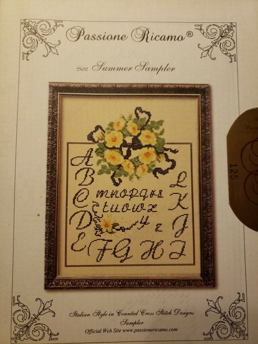 Summer Sampler Passione Ricamo S02 Cross Stitch Pattern Sealed Chart EBay