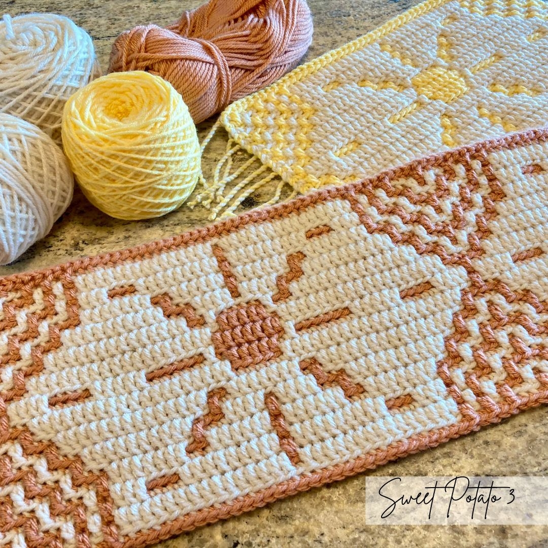 Summer Solstice Mosaic Crochet Strip Sweet Potato 3 Summer Solstice Mosaic Crochet Strip Sweet Potato 3