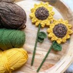Sunflower Crochet Pattern Clover Needlecraft