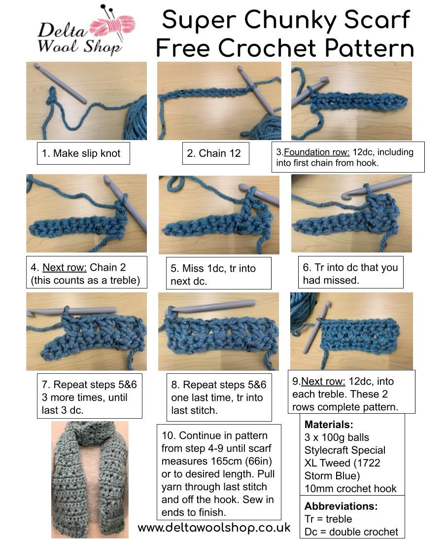 free crochet patterns for beginners step by step