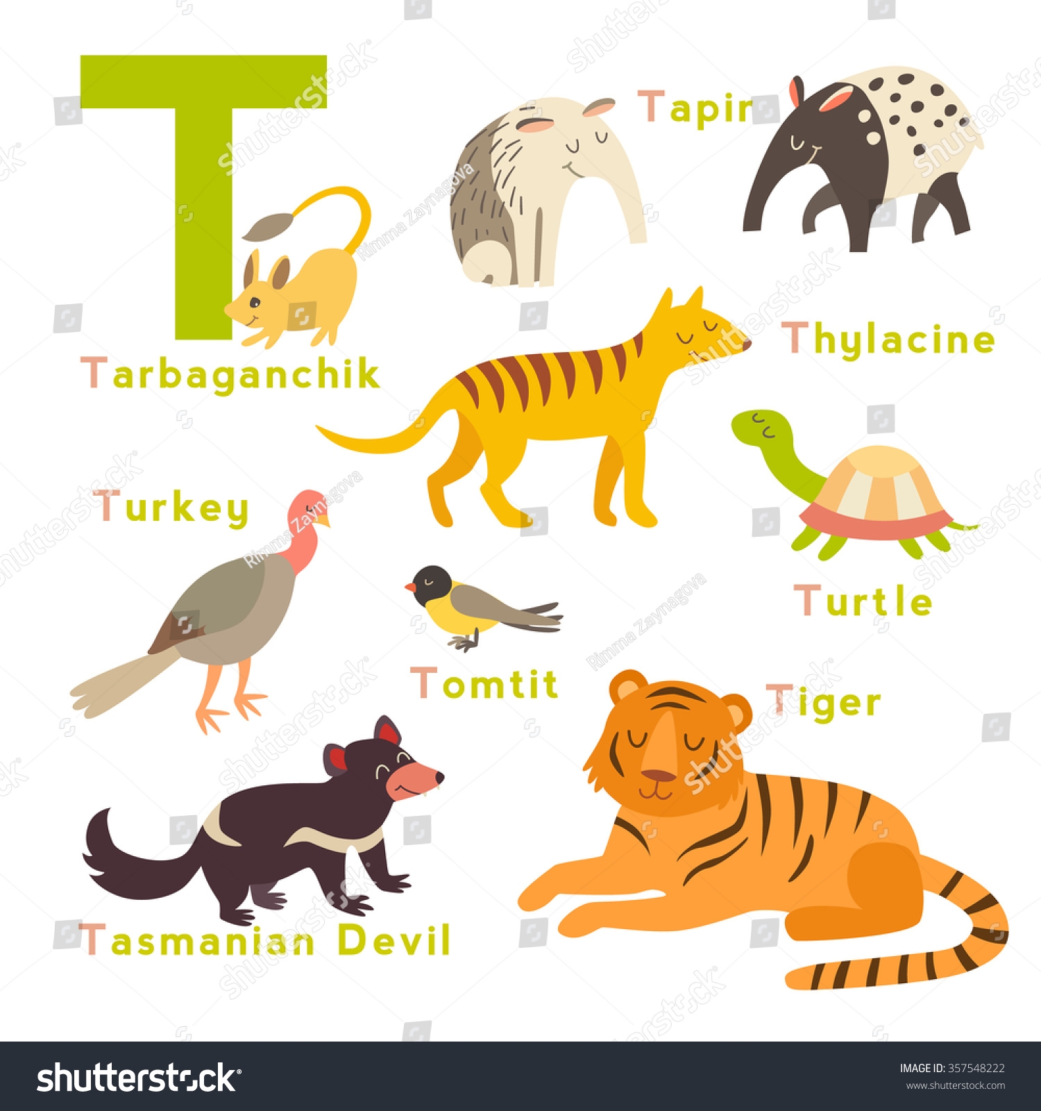 animals taht start with t animals taht start with t