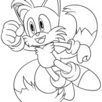 Tails The Fox In Full Jump Sonic Coloring Pages