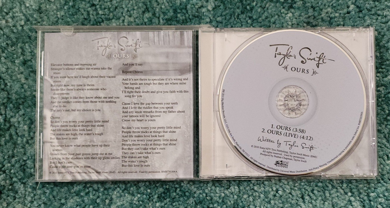 Taylor Swift Ours Single