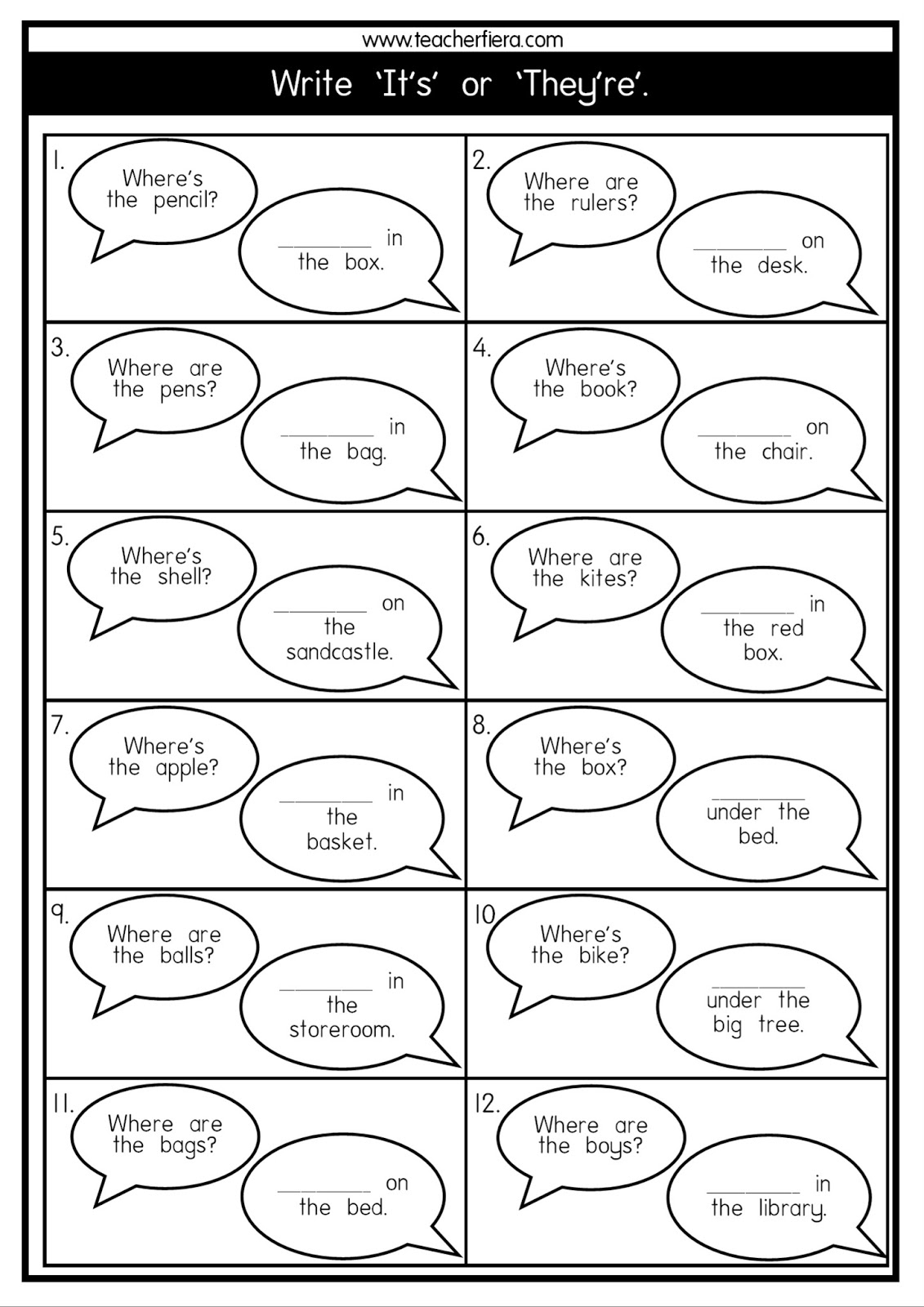 Teacherfiera WHERE S WHERE ARE FLASHCARDS WORKSHEETS FATZURA VERSION