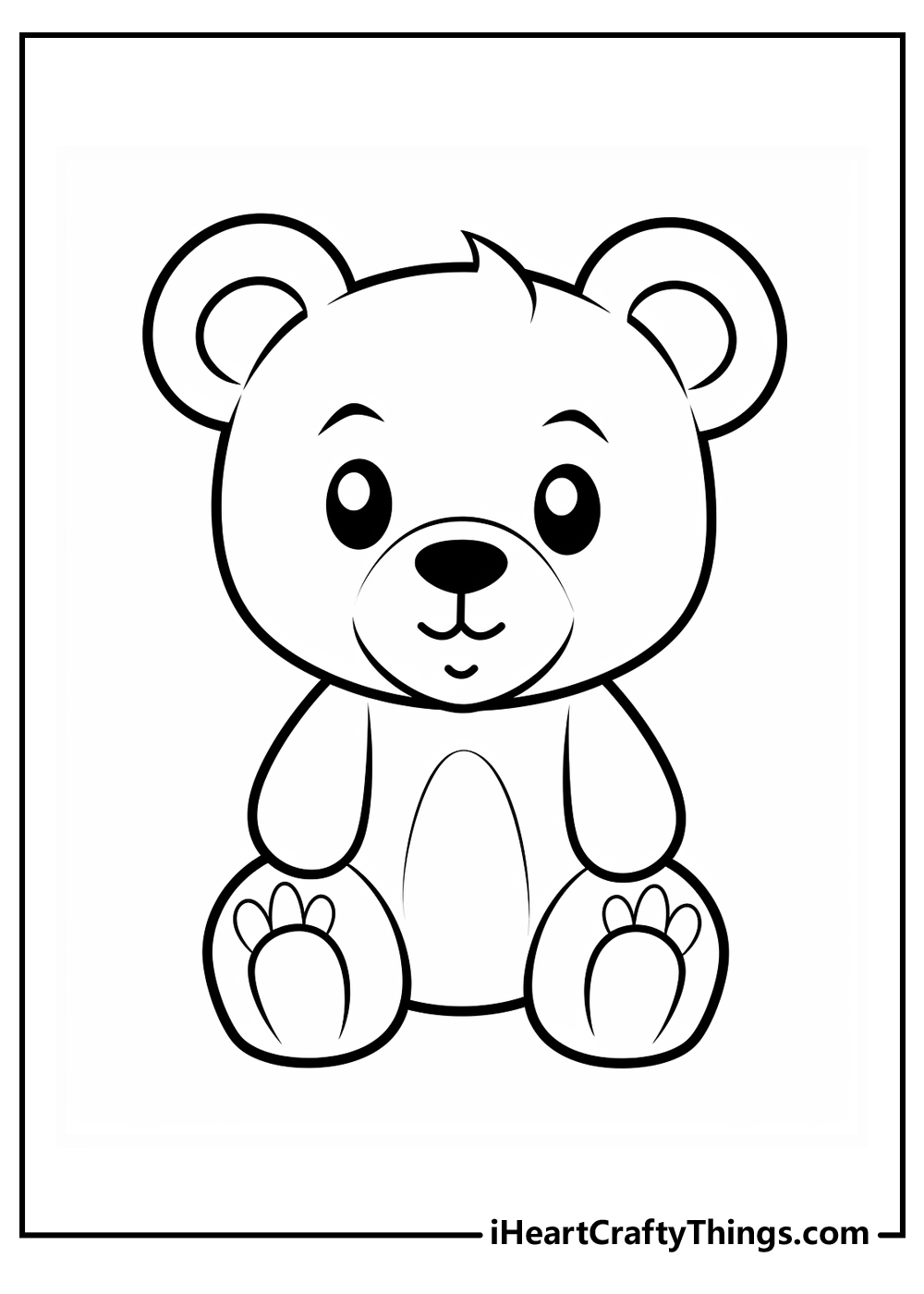 colouring pages teddy bear