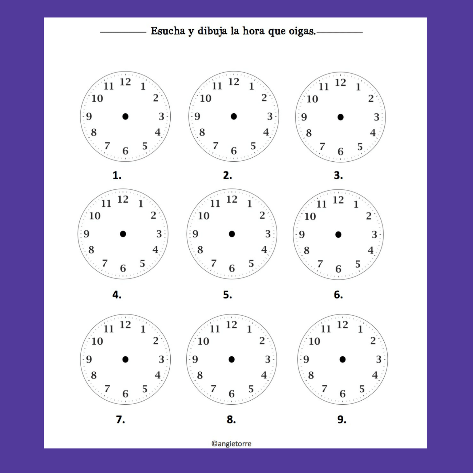 Telling Time In Spanish La Hora Interactive Notebook Activities Best PowerPoints For Spanish French