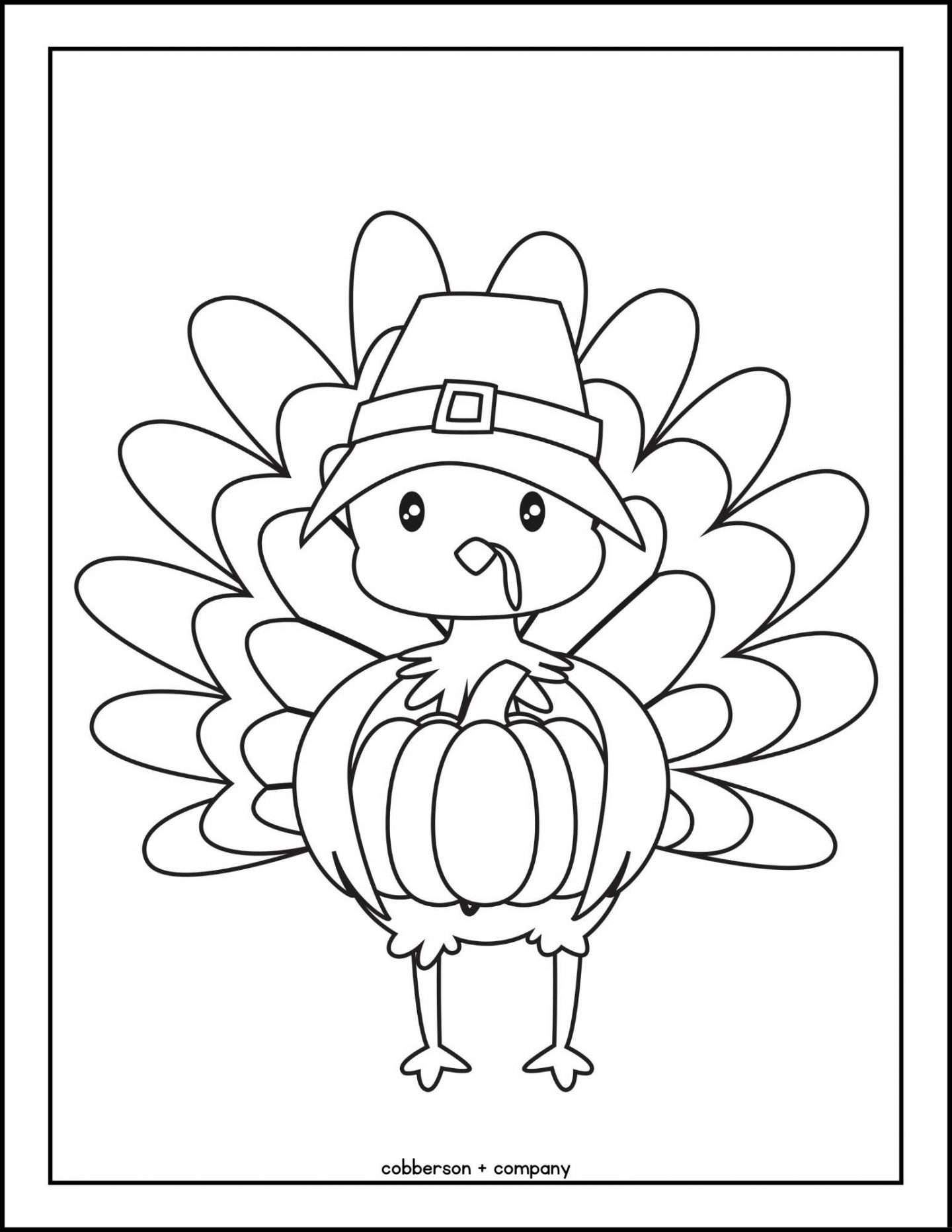 thanksgiving coloring page free