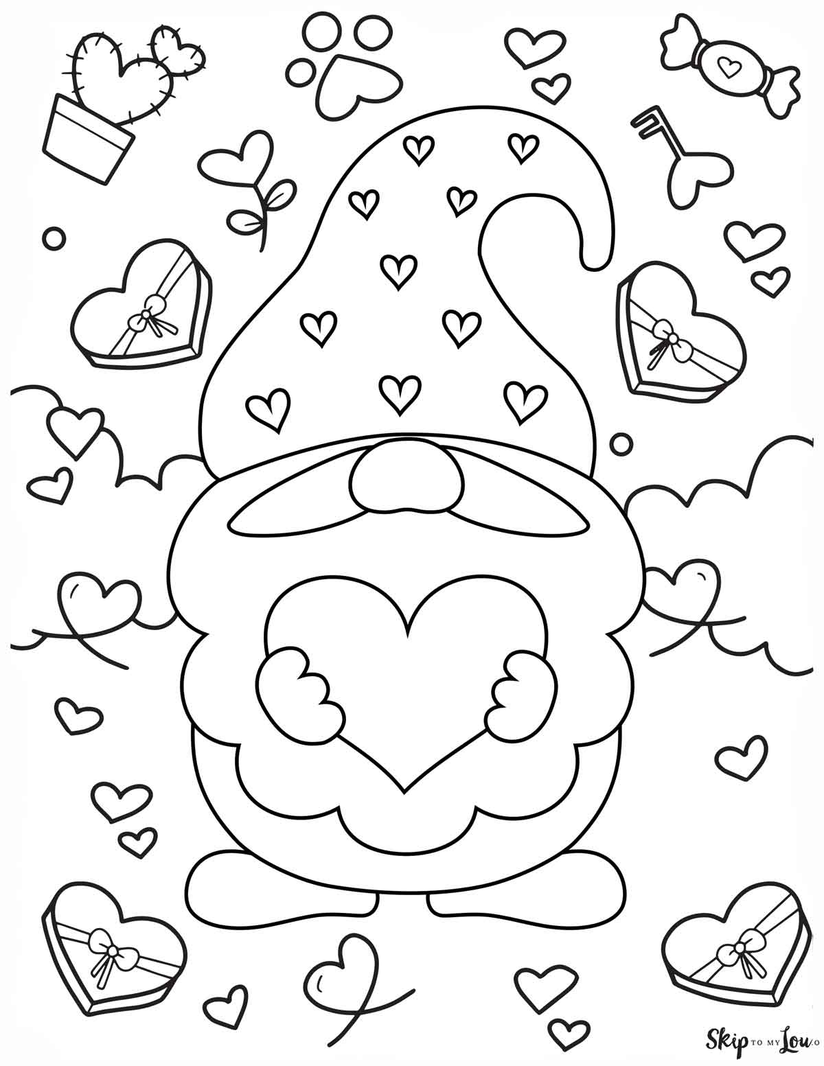 cute valentines coloring pages