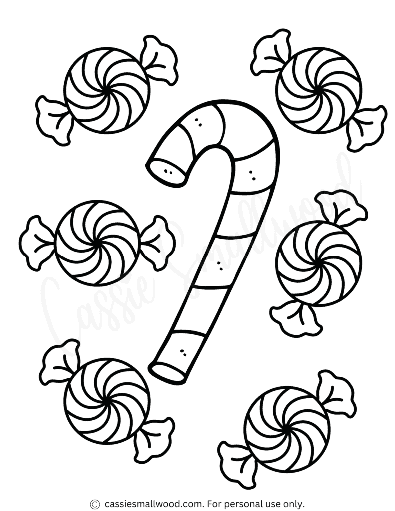 THE CUTEST Candy Coloring Pages Cassie Smallwood