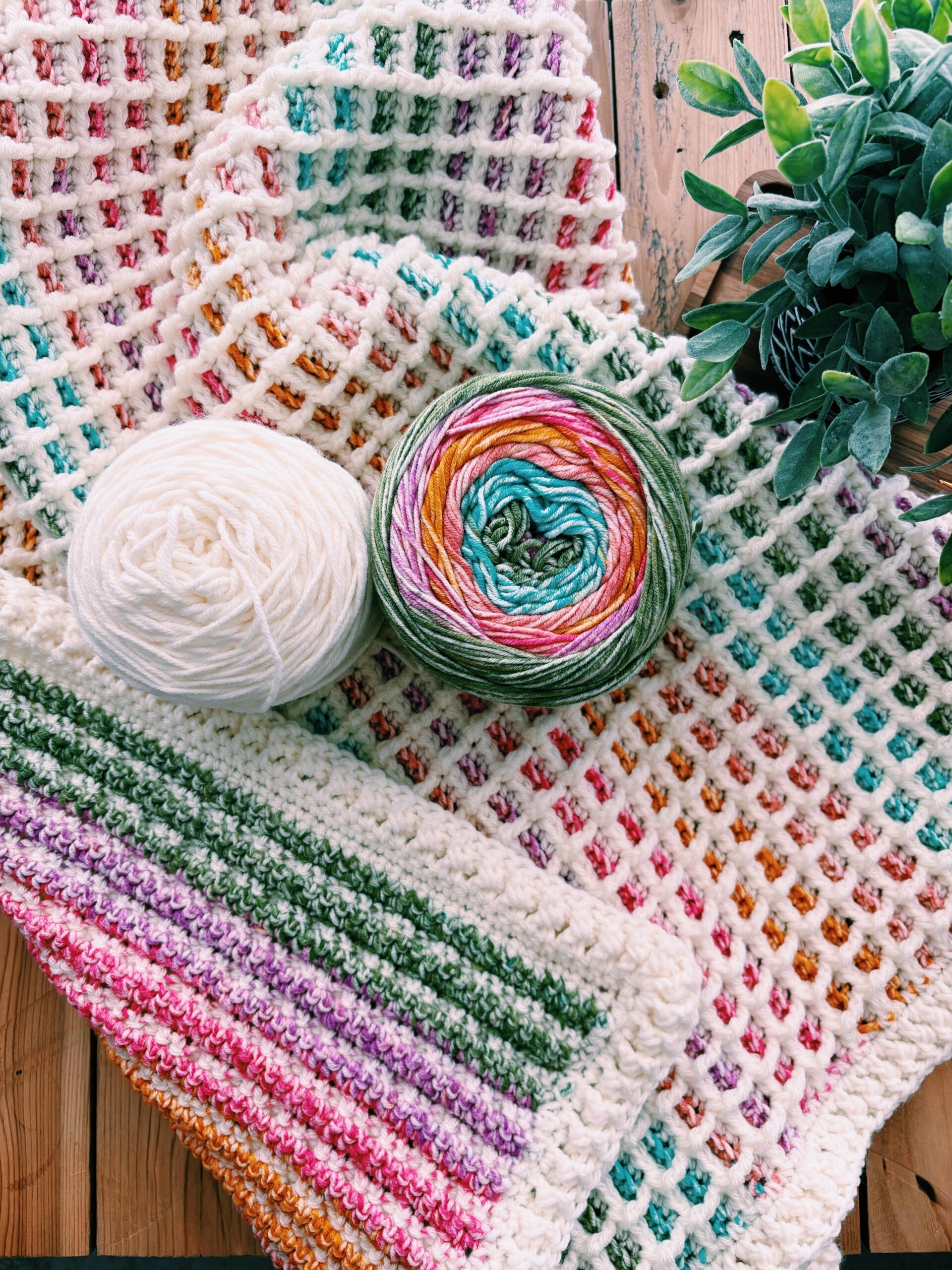 The Emmy Blanket A Crochet Hybrid Waffle Stitch Blanket Pattern