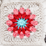 The Granny Flower Square Crochet Tutorial