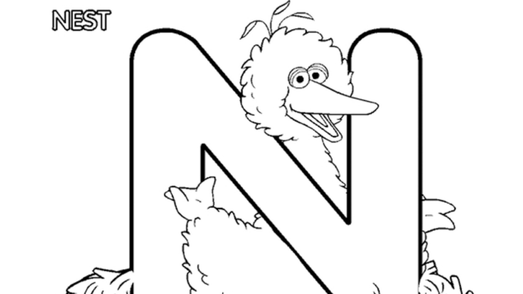 The Letter N Coloring Page Kids Coloring Pages PBS KIDS For Parents