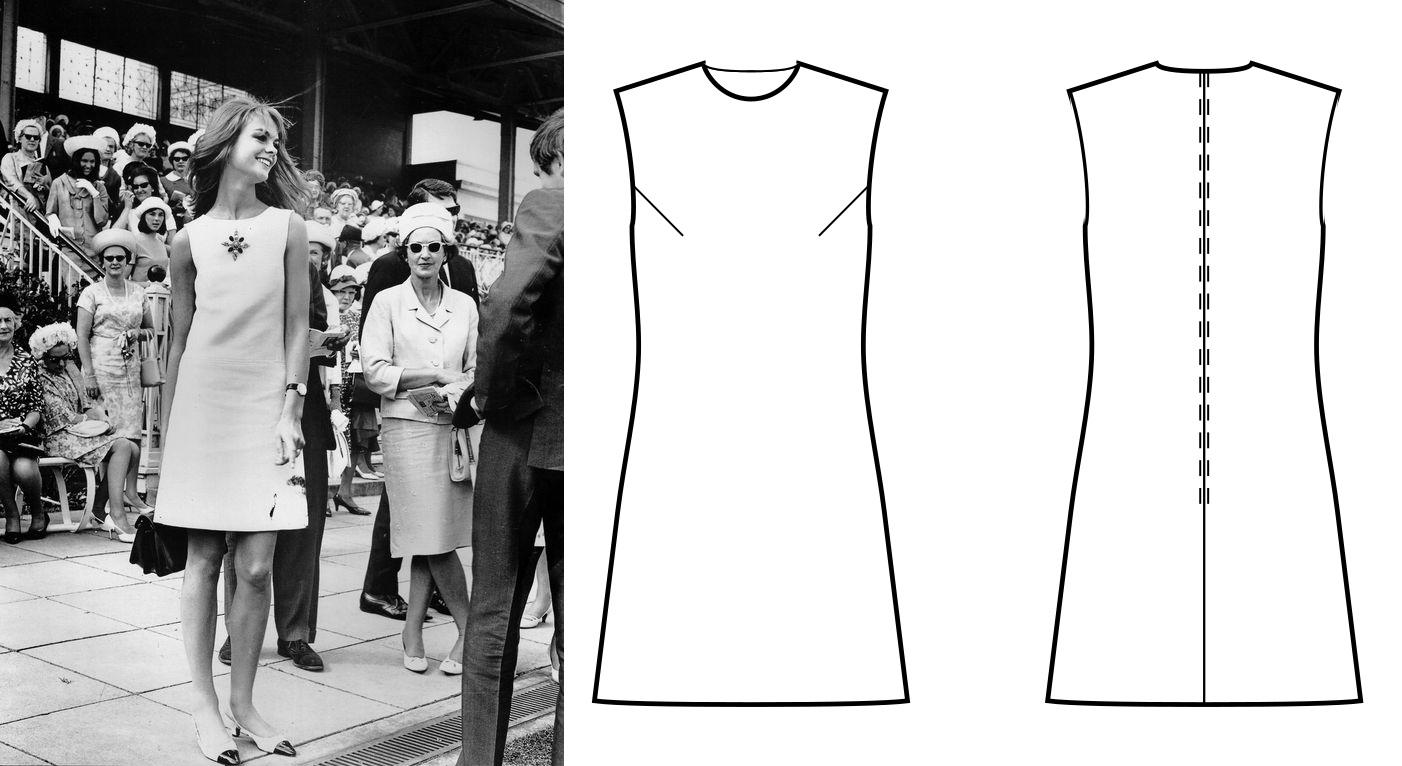 The Little Sewist Sleeveless A line Mod Dress Pattern