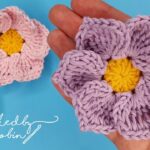 The Olivia Flower How To Crochet A Simple Flower Easy Tutorial YouTube