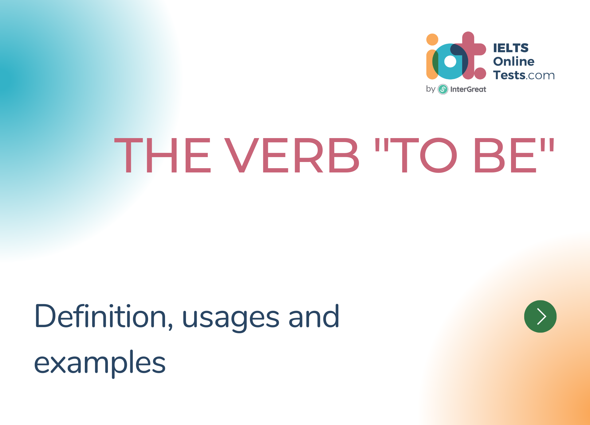 The Verb to Be IELTS Online Tests The Verb to Be IELTS Online Tests