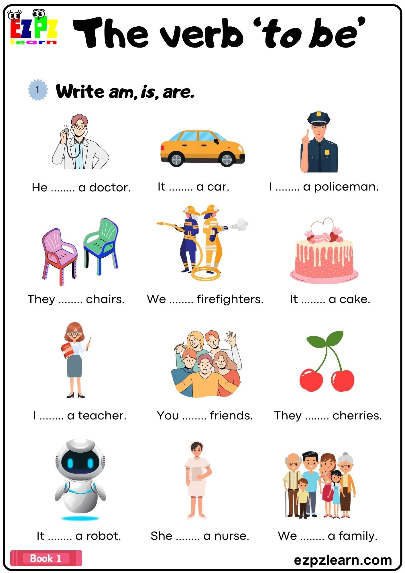 The Verb To Be Simple Present Fill In The Blanks Grammar Worksheet Ezpzlearn The Verb To Be Simple Present Fill In The Blanks Grammar Worksheet Ezpzlearn