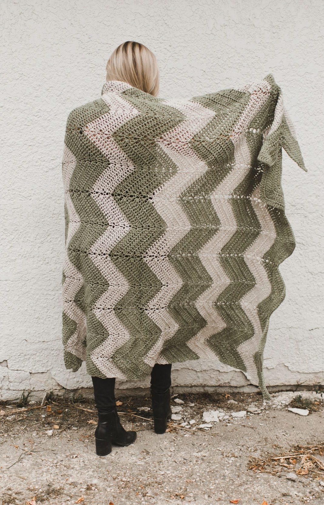 The Zig Zag Chevron Afghan A Vintage inspired Crochet Blanket Knits N Knots