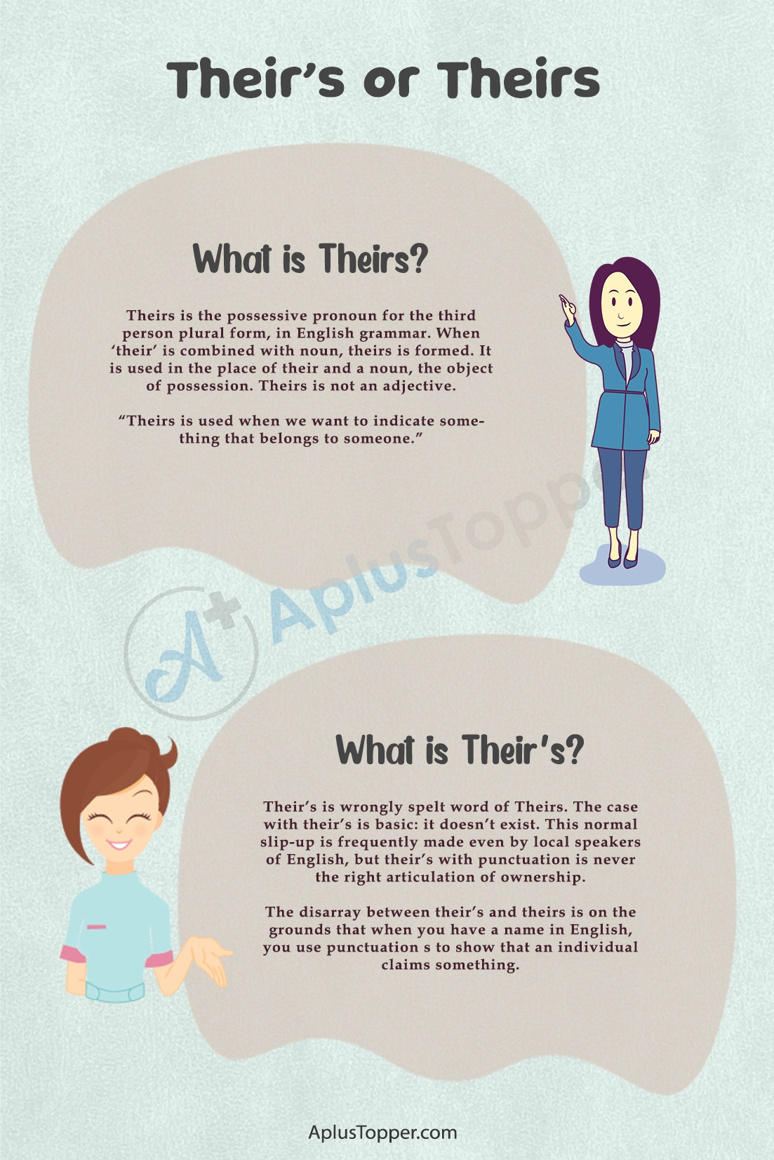 Their s Or Theirs Which Is Correct Examples On How To Use Their s And Theirs A Plus Topper Their s Or Theirs Which Is Correct Examples On How To Use Their s And Theirs A Plus Topper