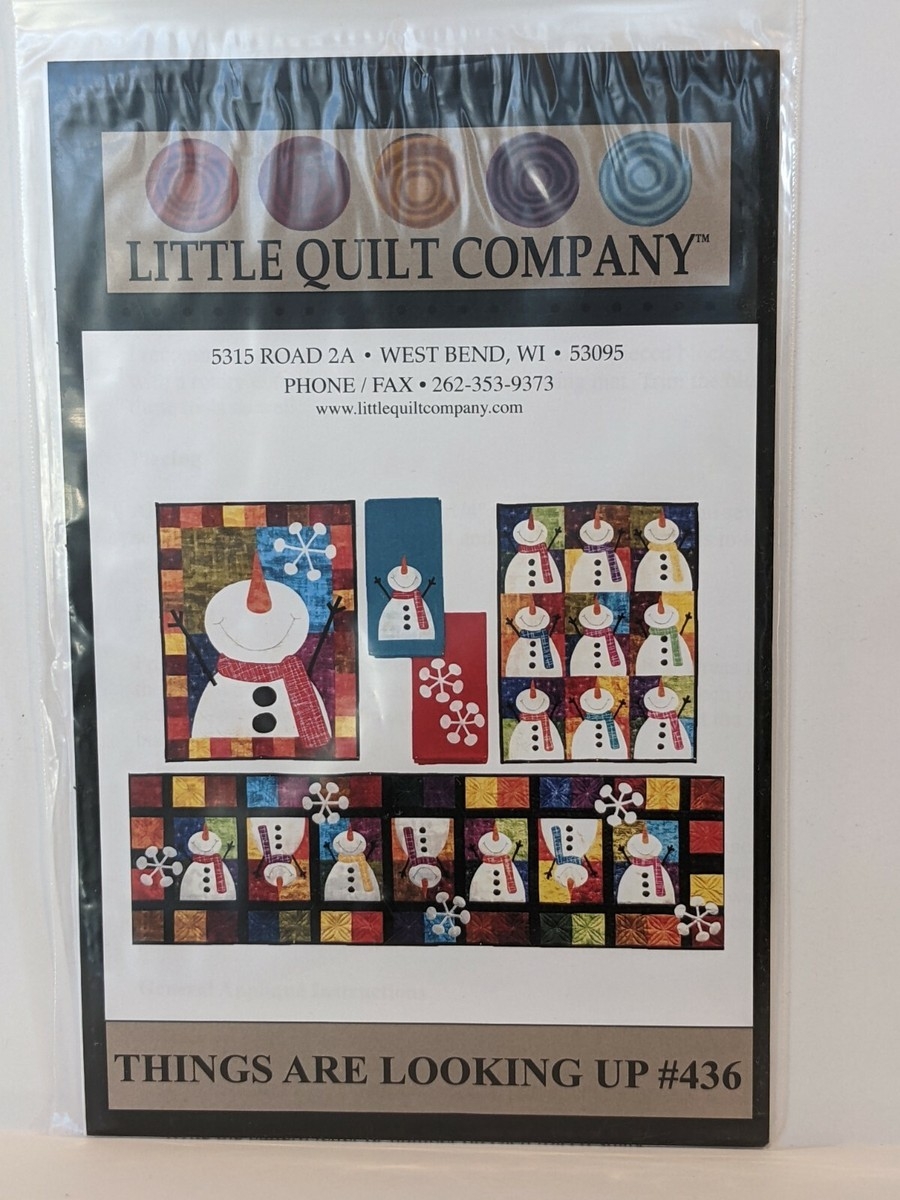 Things Are Looking Up 436 Quilt Pattern Winter Snowman Wall Table Runner Towels EBay Things Are Looking Up 436 Quilt Pattern Winter Snowman Wall Table Runner Towels EBay