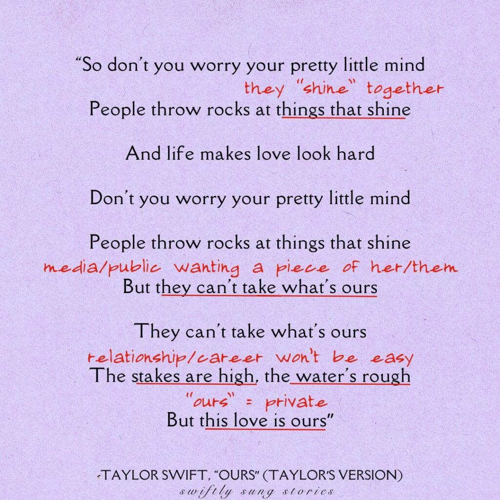 This Love Is Ours Right Full Analysis Of Ours Lyrics Meaning Swiftly Sung Stories