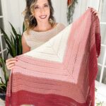 This Should Be Your First Triangle Crochet Shawl Free Pattern Briana K Designs