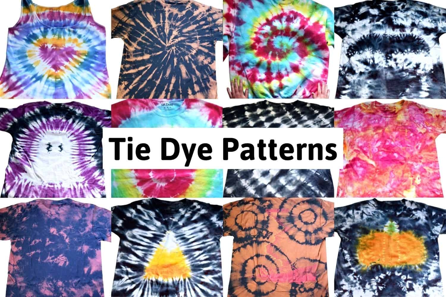 Tie Dye Patterns 19 Unique Tie Dye Designs AB Crafty