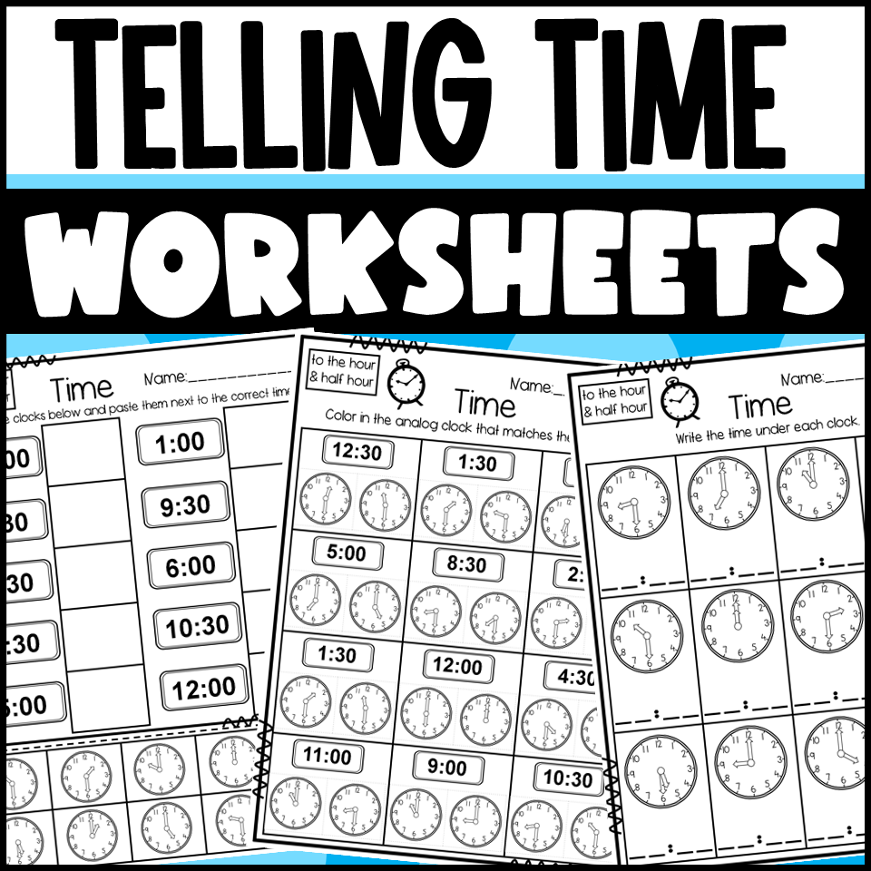 Time Worksheets To The Hour And Half Hour Made By Teachers