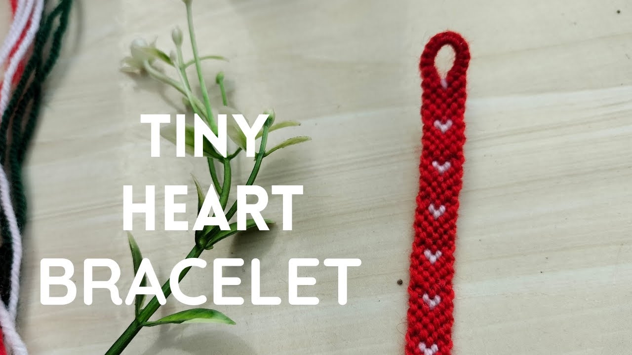 Tiny Heart Bracelet Tutorial beginner Valentine s Day Bracelet YouTube