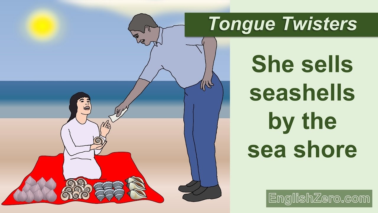 Tongue Twister 1 She Sells Seashells By The Sea Shore YouTube Tongue Twister 1 She Sells Seashells By The Sea Shore YouTube