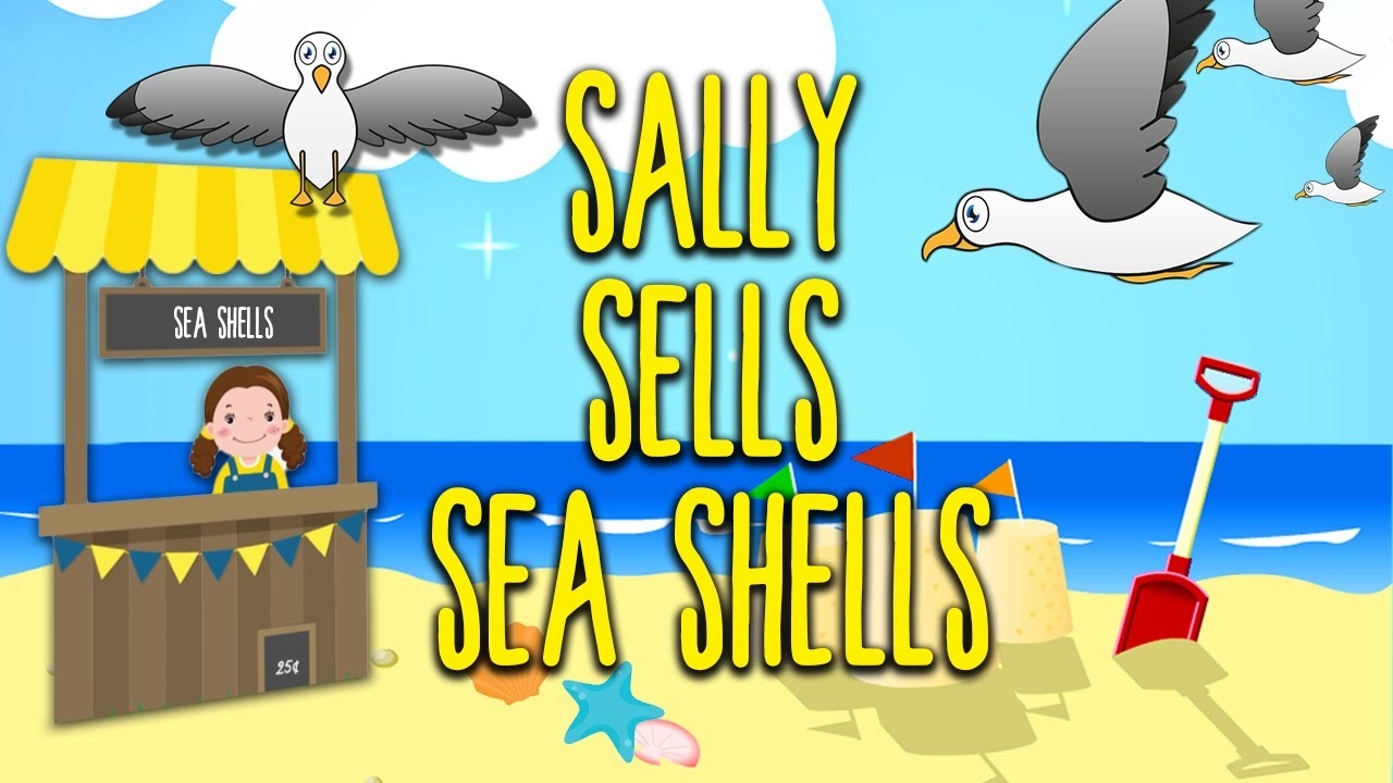 Tongue Twisters For Kids Sally Sells Sea Shells YouTube Tongue Twisters For Kids Sally Sells Sea Shells YouTube