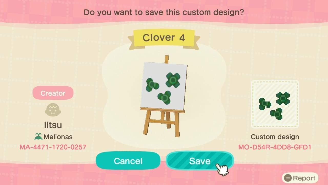 animal crossing pattern german
