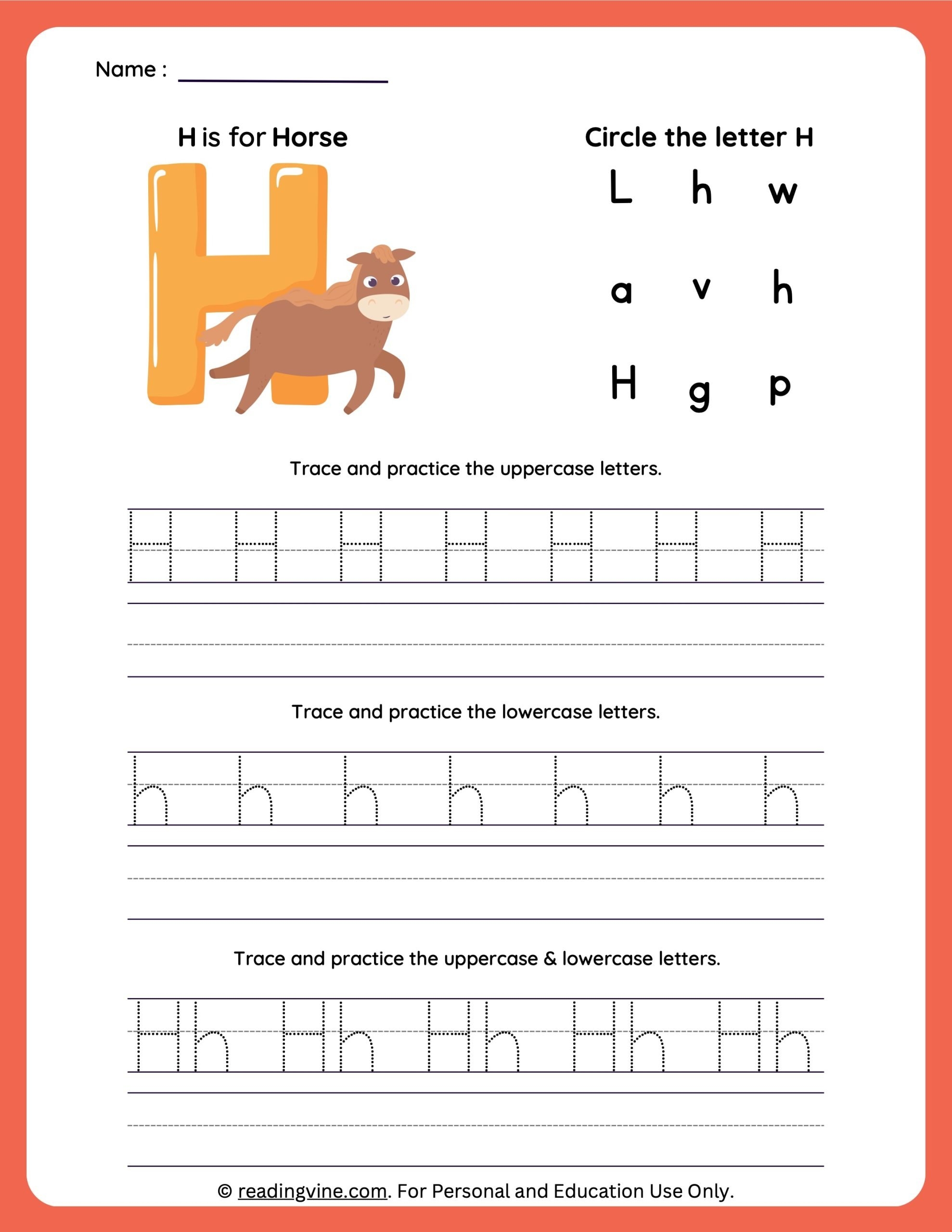 h worksheets for preschool h worksheets for preschool