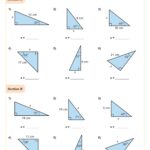 Trigonometic Ratios SOH CAH TOA Missing Side Lengths Worksheet PDF Printable Geometry Worksheet Cazoom Math