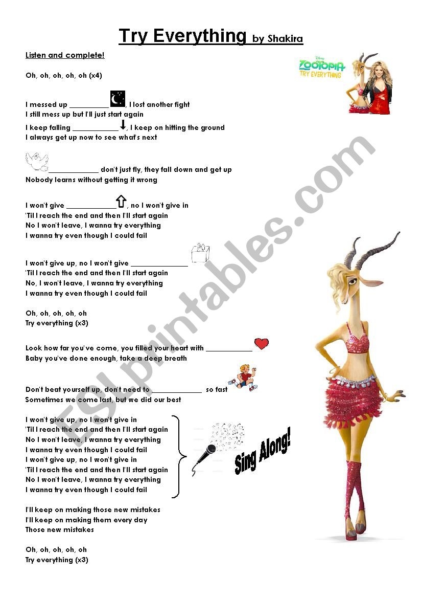 try everything lyrics and song