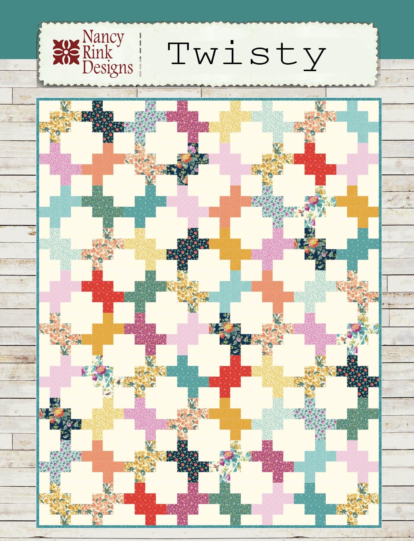 Twisty Quilt Pattern Beginner friendly Design PDF Pattern Etsy