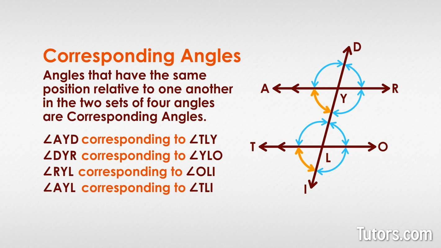 Types Of Angle Relationships Corresponding Alternate Interior More Types Of Angle Relationships Corresponding Alternate Interior More