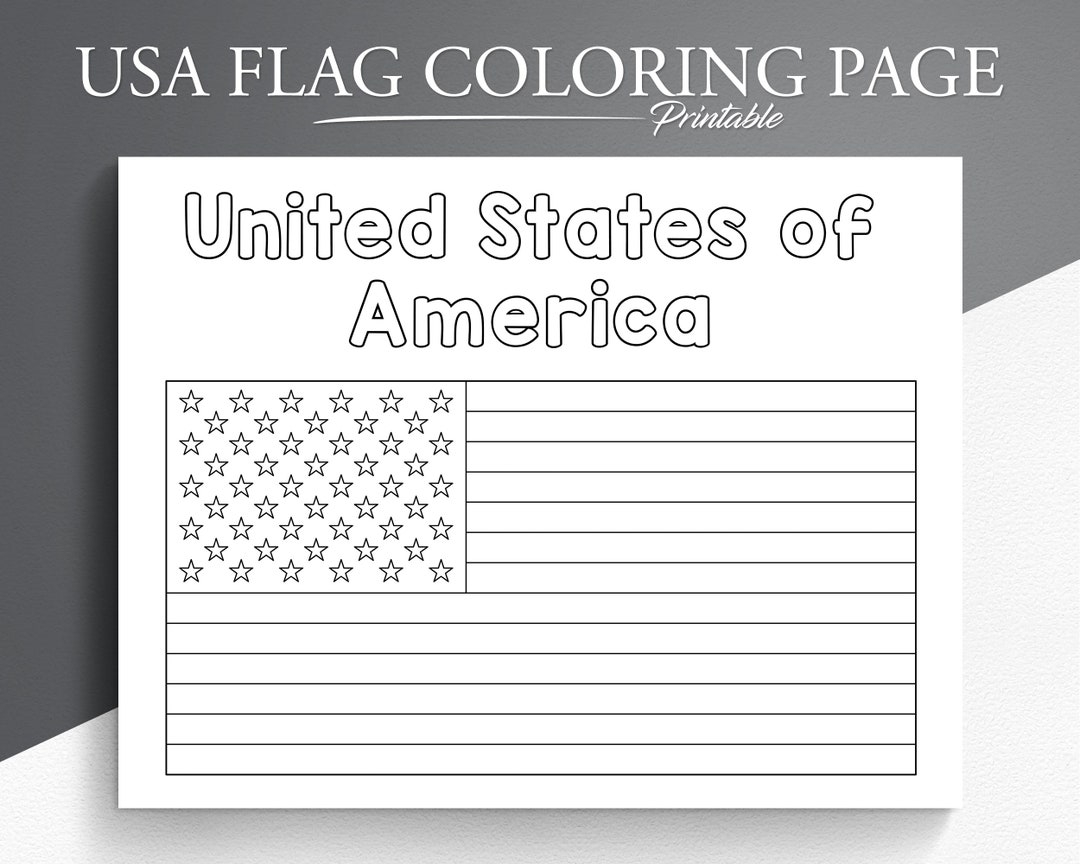 usa flag coloring page usa flag coloring page
