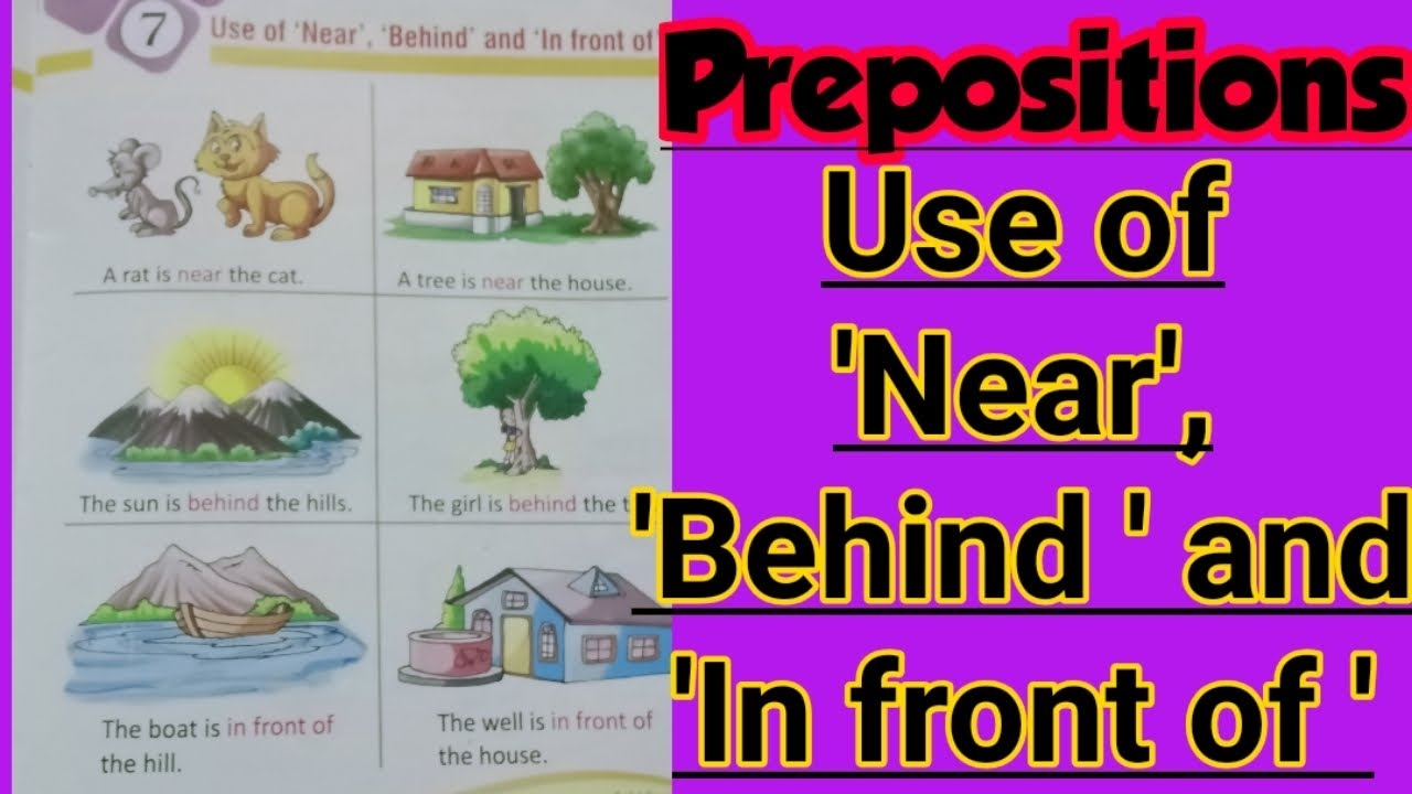is behind a preposition