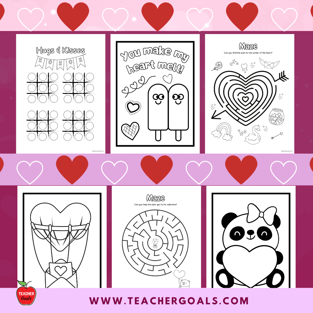 Valentine s Day Coloring Book Activity Book TeacherGoals Valentine s Day Coloring Book Activity Book TeacherGoals