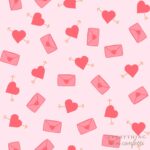 Valentine s Day Seamless Pattern Cute Valentines Repeat Pattern Design Instant Download Patterns For Fabric Hearts Pattern Love Pattern Etsy