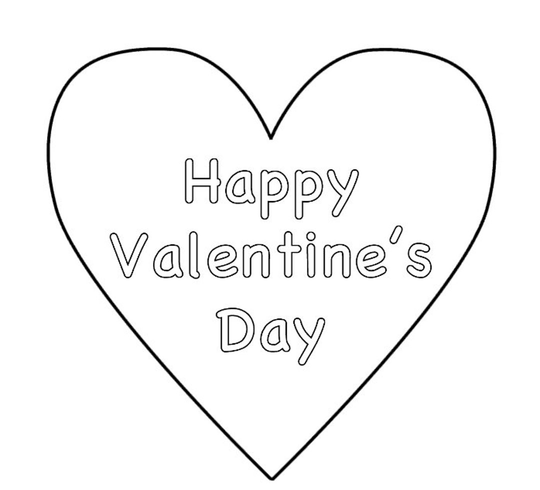 Valentine s Heart Coloring Page Etsy Valentine s Heart Coloring Page Etsy