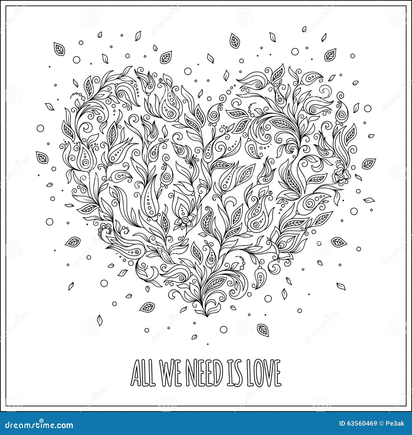 Valentines Day Coloring Page Stock Photos Free Royalty Free Stock Photos From Dreamstime