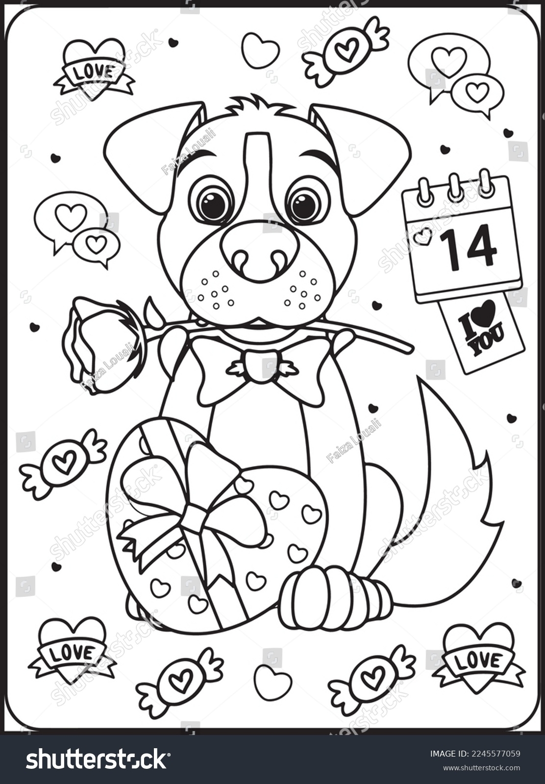printable coloring pages for valentine's day