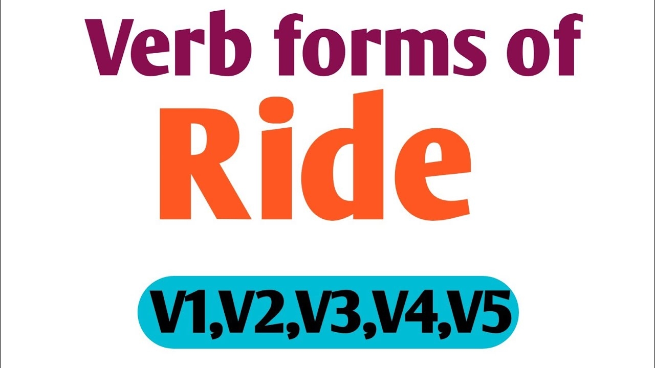 past tense to ride past tense to ride