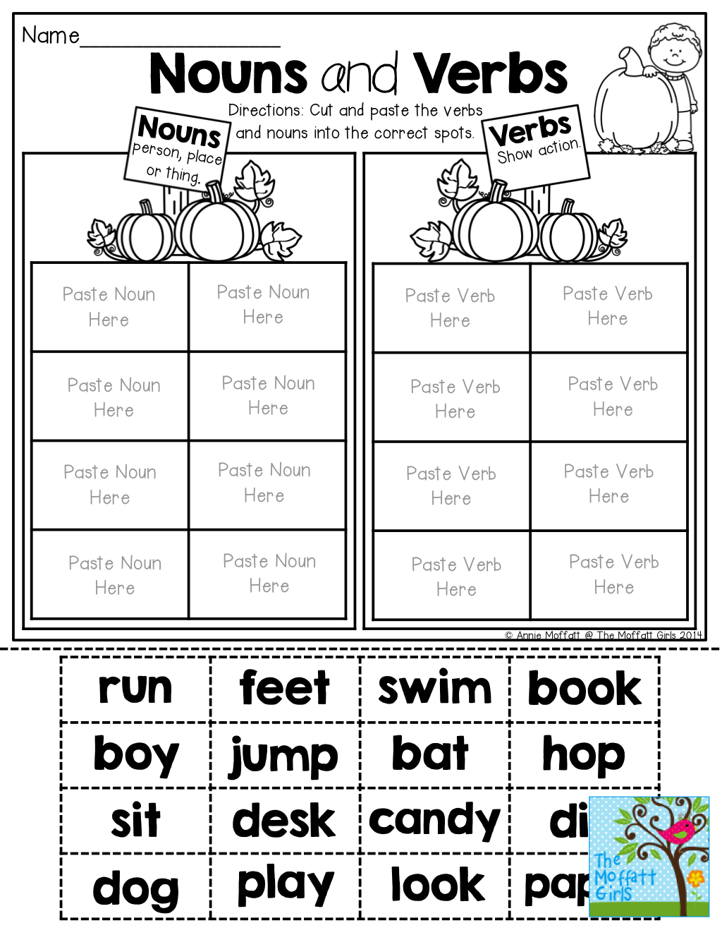 Verb Or Noun Worksheet Grammar Printable PDF For Kids Worksheets Library