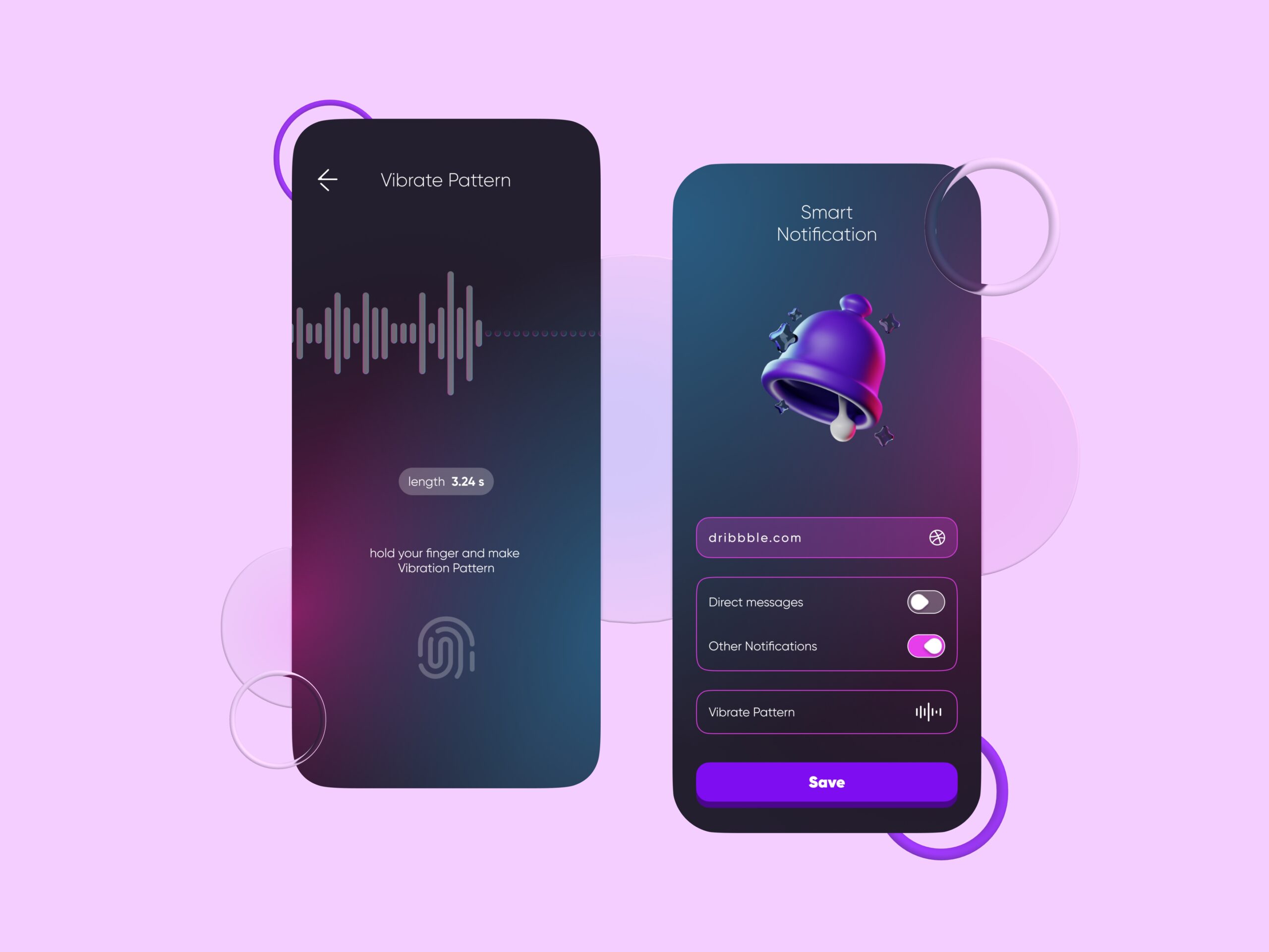 Vibration Smart Notification By Ahmadi On Dribbble Vibration Smart Notification By Ahmadi On Dribbble
