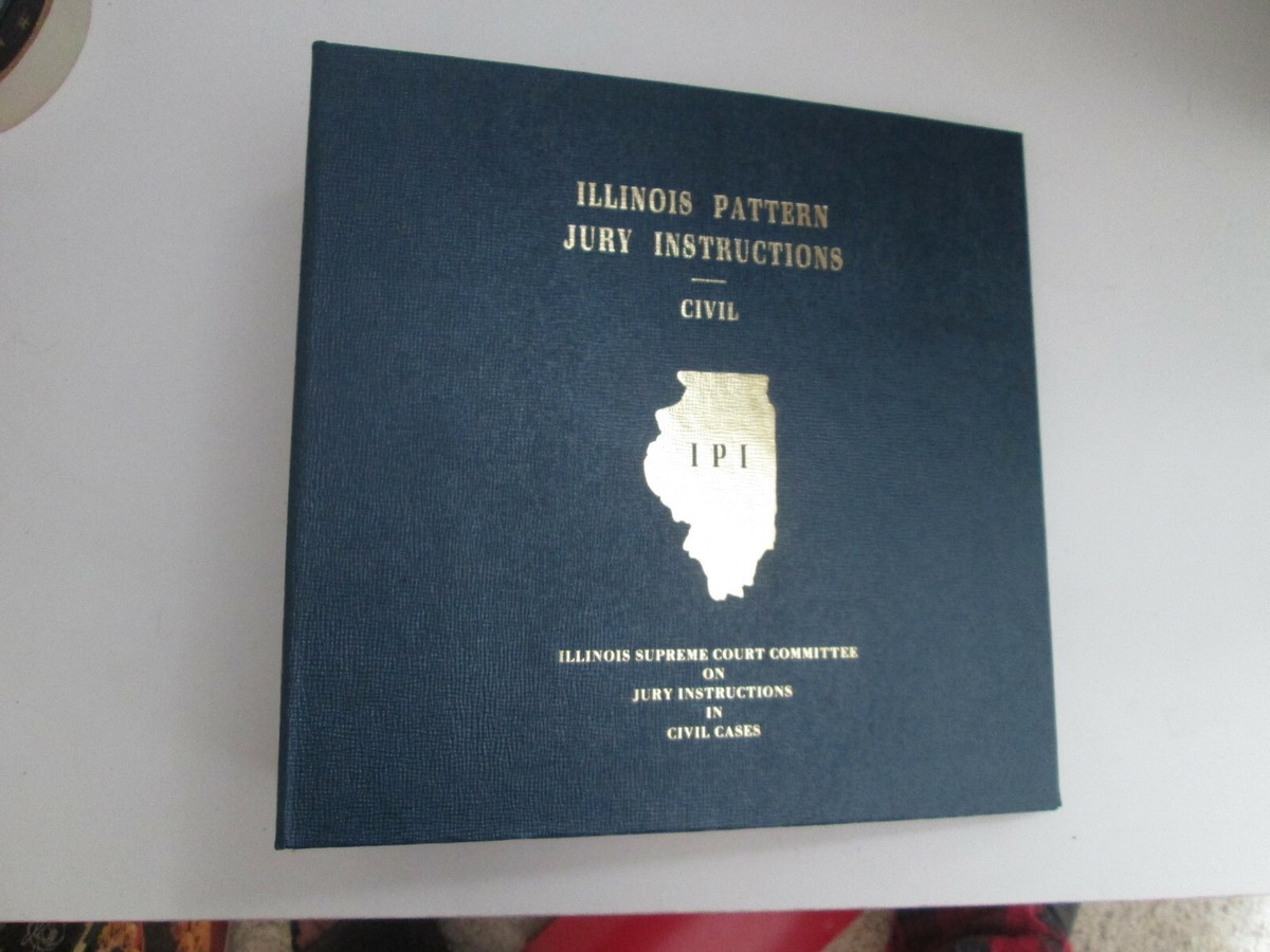 VINTAGE ILLINOIS PATTERN JURY INSTRUCTIONS CIVIL Binder West Pub Co 1994 EBay