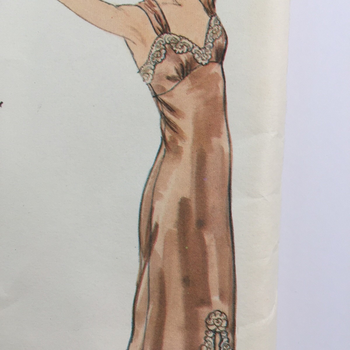 Vogue 7254 Long Night Dress Gown Lingerie Flutter Retro Ladies New Uncut Pattern EBay UK