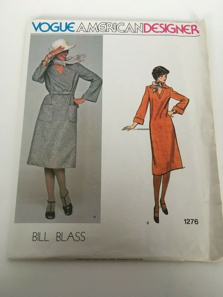 Vogue American Designer Bill Blass Sewing Pattern 1276 A Line Dress Vintage 10 EBay Vogue American Designer Bill Blass Sewing Pattern 1276 A Line Dress Vintage 10 EBay