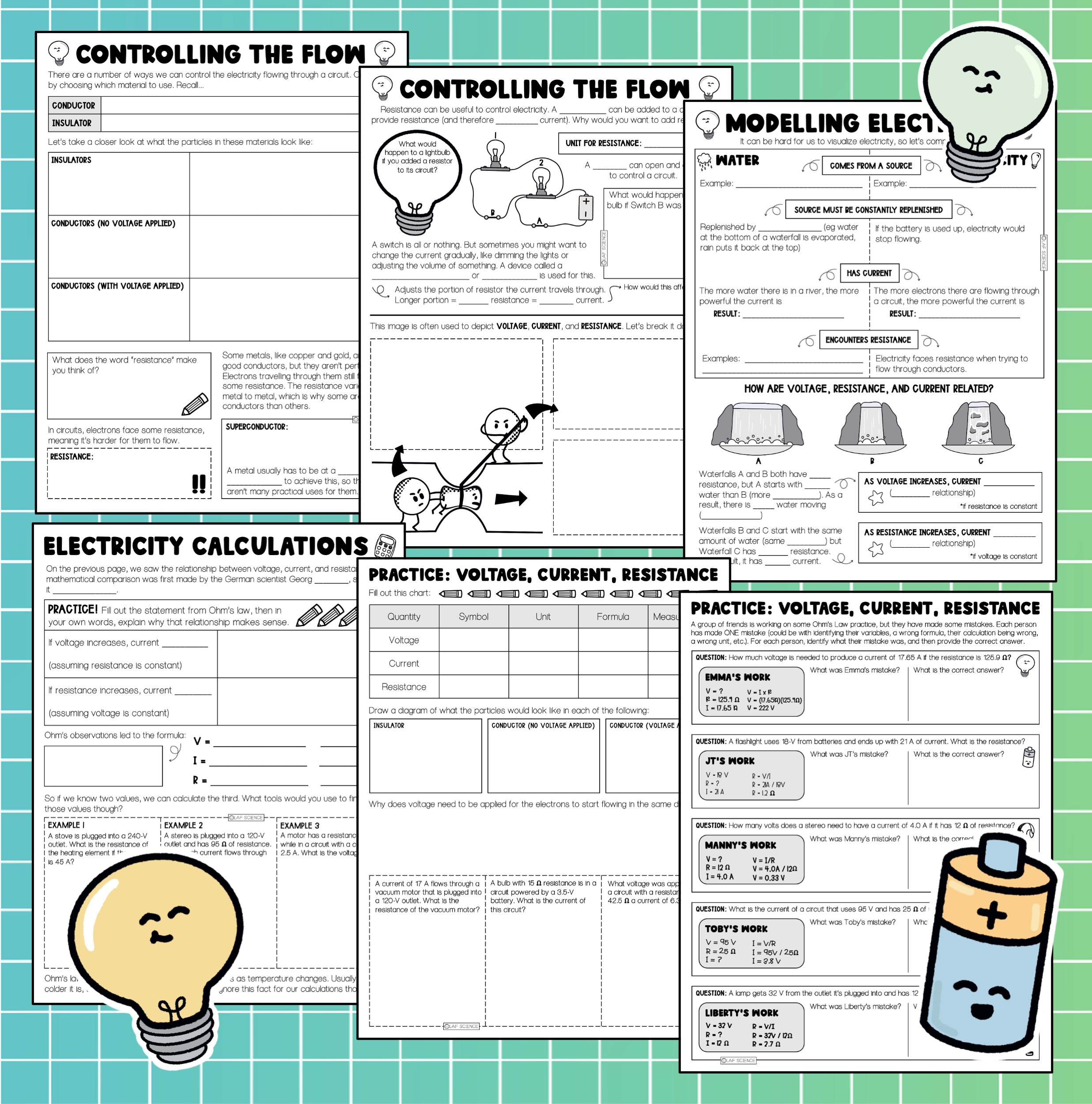 Voltage Current And Resistance Ohm s Law Notes Practice Made By Teachers Voltage Current And Resistance Ohm s Law Notes Practice Made By Teachers